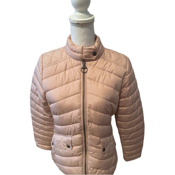 Barbour Cavalry Quilted Stretch Jacket Rose Dust - Picture 6 of 11